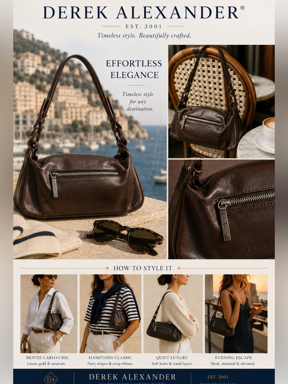 Classic Brown Leather Shoulder Bag
